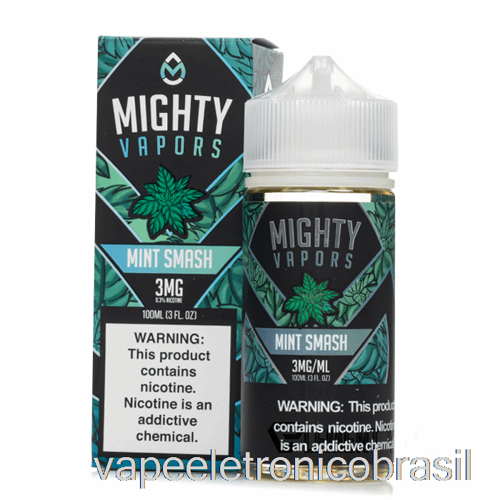 Vape Eletrônico Mint Smash - Vapores Poderosos - 100ml 3mg